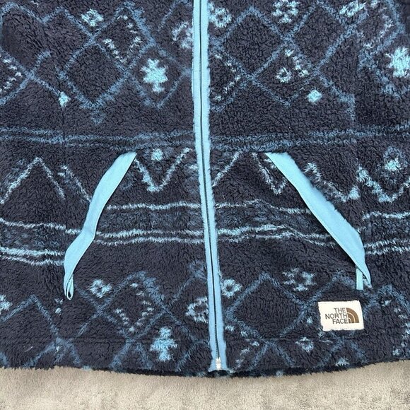 The North Face Jacket Womens Small Campshire Sherpa Fleece Full Zip Aviator Navy - Picture 5 of 16